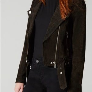 Blank NYC Dark Chocolate Suede Jacket.  Size Small